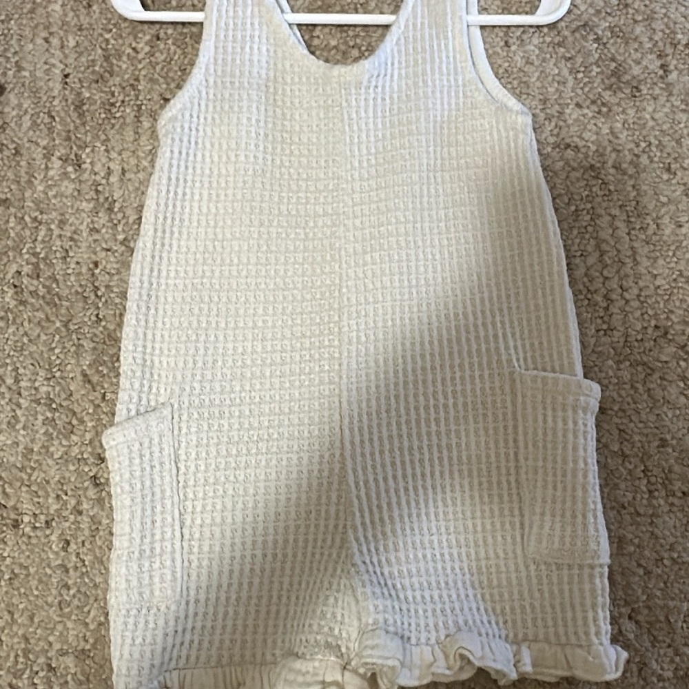 Zara Kids Cream Textured Matching Set